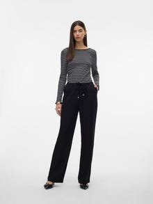 Vero Moda VMDINNA Mid waist Trousers -Black - 10313929