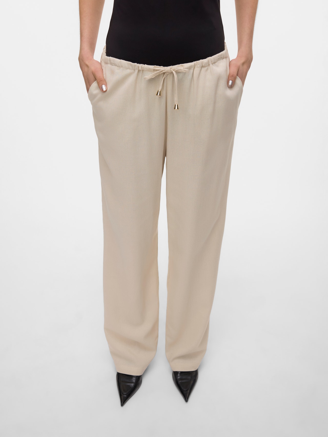 Vero Moda VMDINNA Pantalones -Oatmeal - 10313929