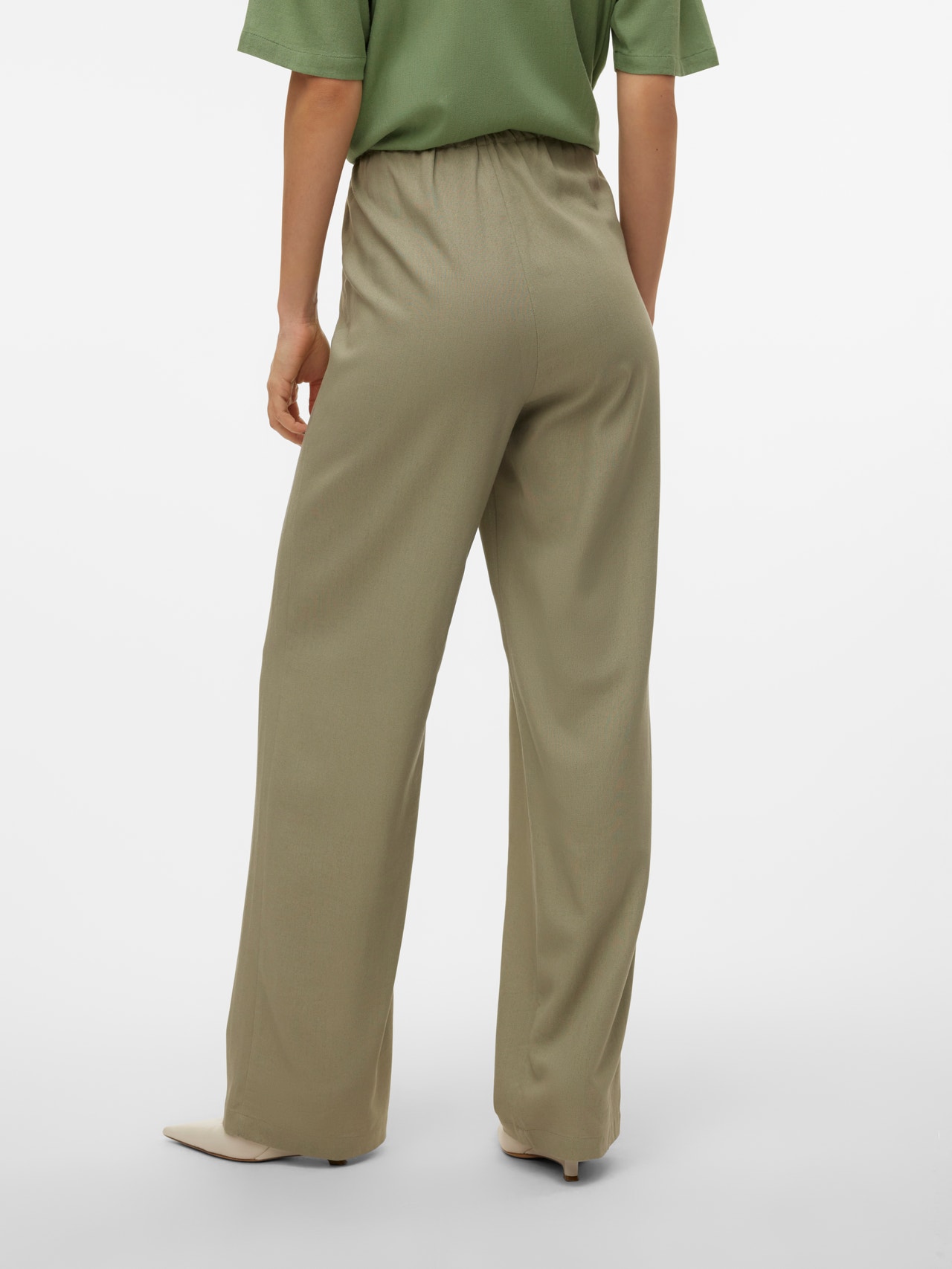 VMDINNA Medelhög midja Byxor | Mellangrått | Vero Moda®