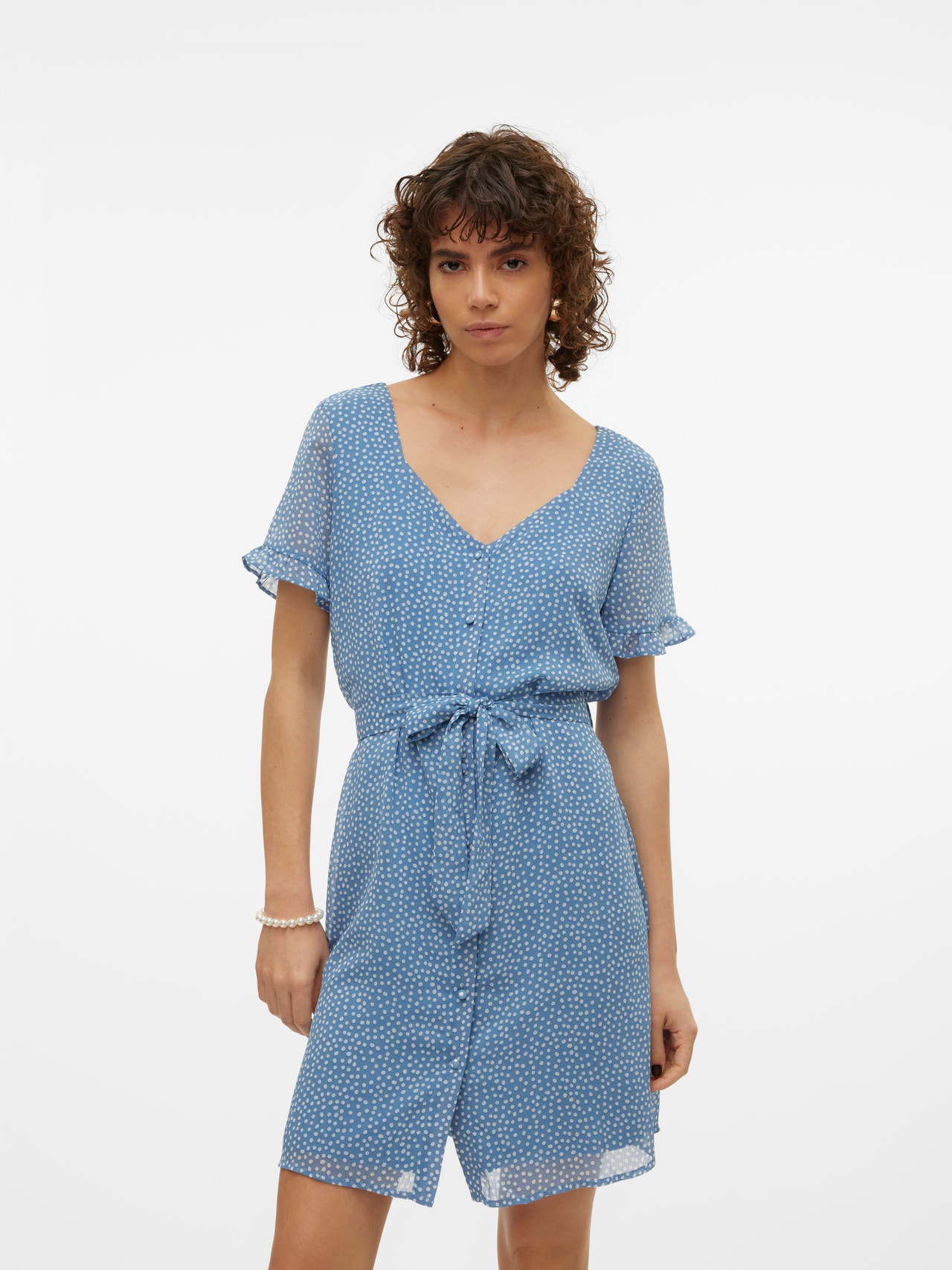 Vero Moda VMCARO Kort klänning -Coronet Blue - 10313962