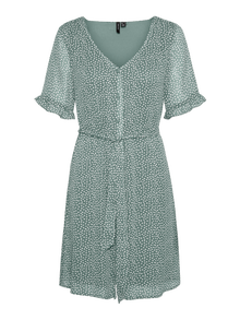 Vero Moda VMCARO Kort klänning -Chinois Green - 10313962