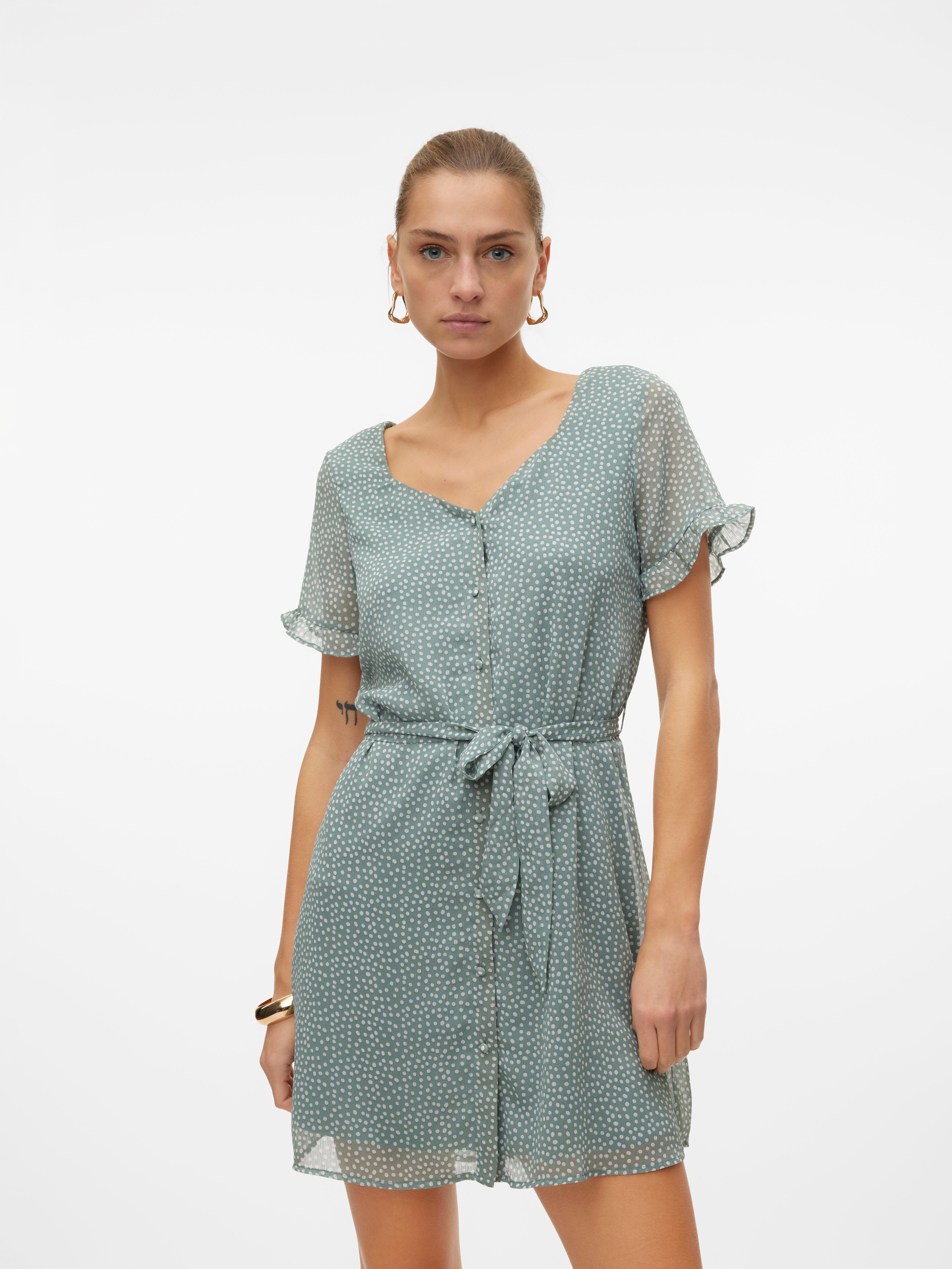 VMCARO Short dress | Medium Grey | Vero Moda®