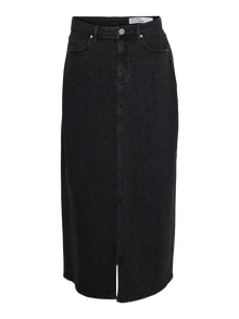 Vero Moda VMTESSA High waist Long Skirt -Black Denim - 10313985