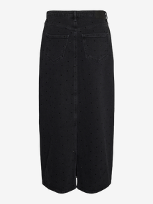 Vero Moda VMTESSA Taille haute Jupe longue -Black Denim - 10313985