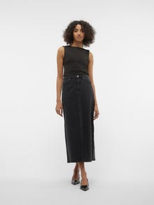 Vero Moda VMTESSA Høy midje Langt skjørt -Black Denim - 10313985