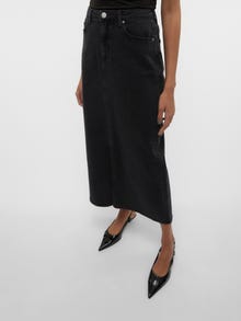 Vero Moda VMTESSA Høy midje Langt skjørt -Black Denim - 10313985