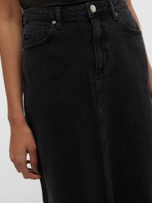 Vero Moda VMTESSA Høy midje Langt skjørt -Black Denim - 10313985
