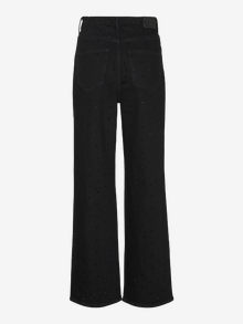Vero Moda VMTESSA Wysoki stan Krój wide leg Jeans -Black - 10313986