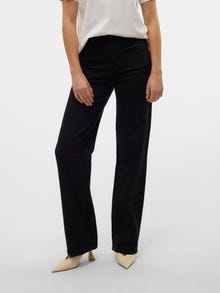 Vero Moda VMTESSA Wysoki stan Krój wide leg Jeans -Black - 10313986