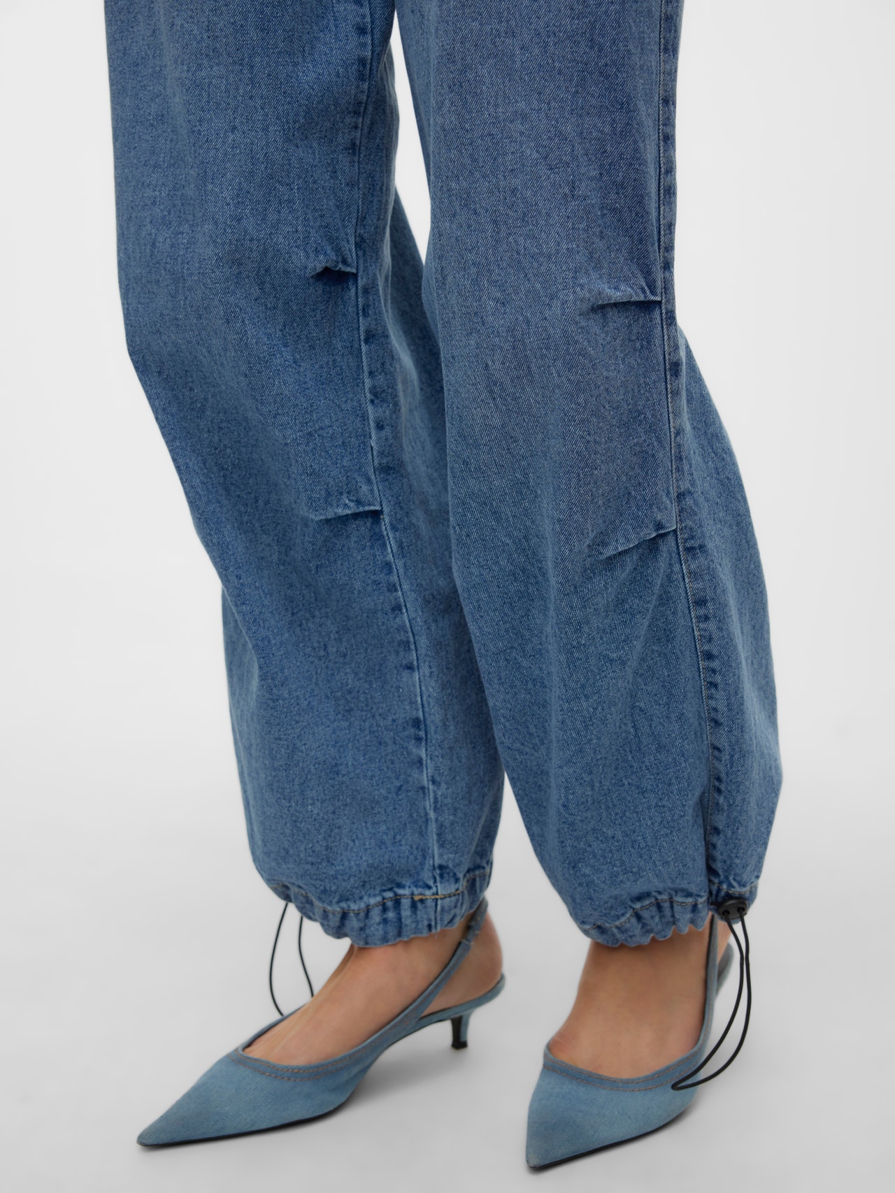 Vero Moda VMSCOOTY Mid Rise Ausgestellt Jeans -Medium Blue Denim - 10313994