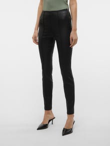 Vero Moda VMRONDA Tiro alto Corte skinny Vaqueros -Black - 10313998