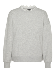 Vero Moda VMEBBA Sweatshirt -Light Grey Melange - 10314022