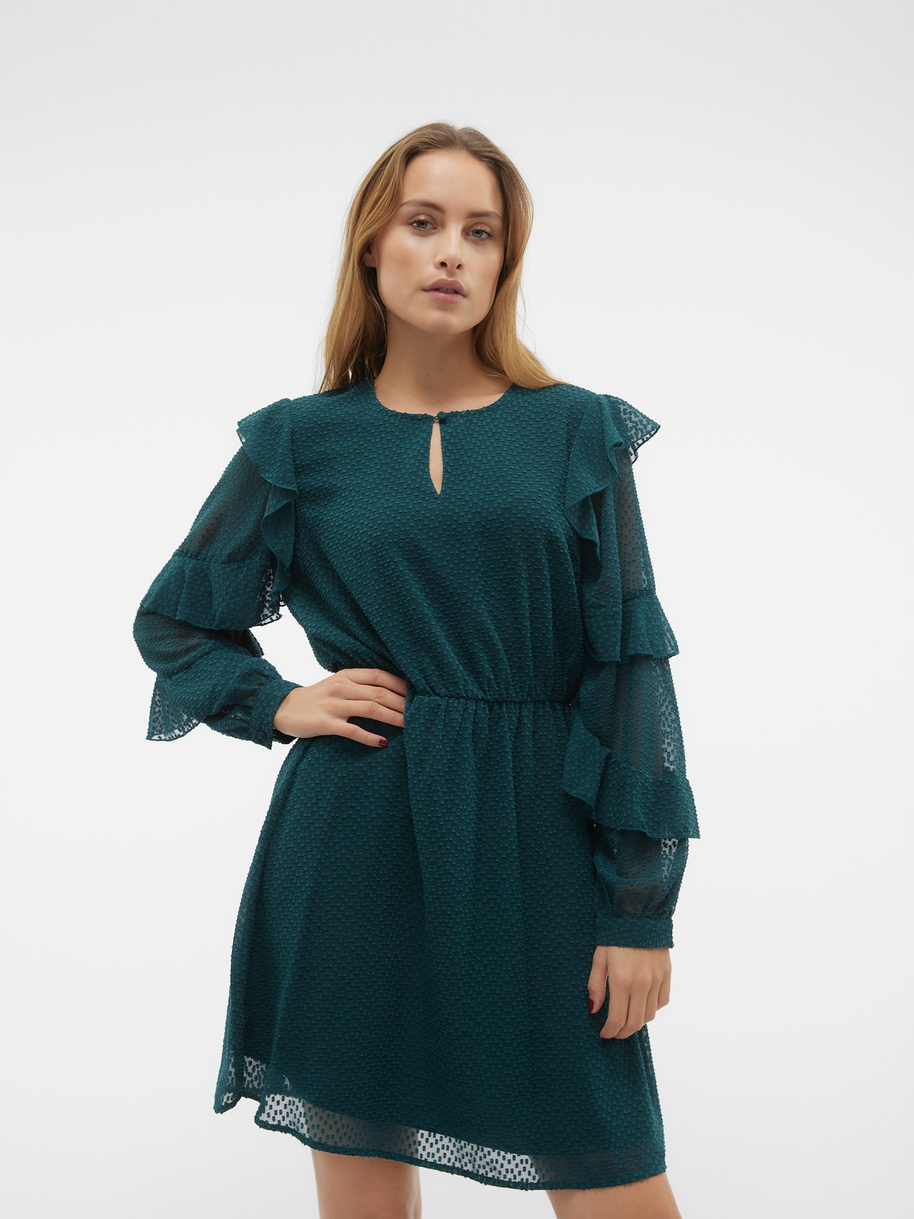 Vero Moda VMLONA Kort kjole -Ponderosa Pine - 10314039