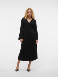 Vero Moda VMVILLA Lang kjole -Black - 10314042