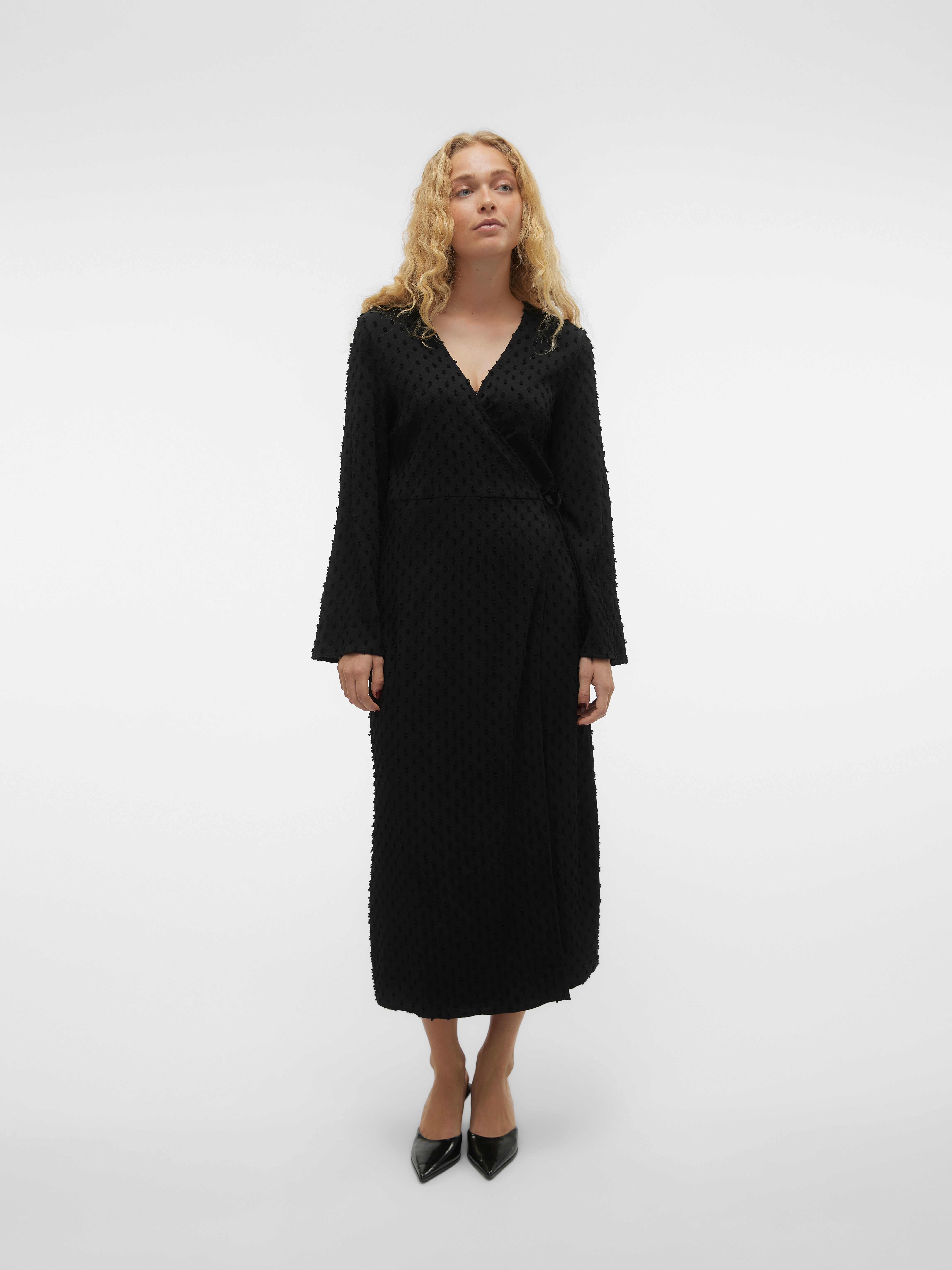 VMVILLA Long dress Black Vero Moda