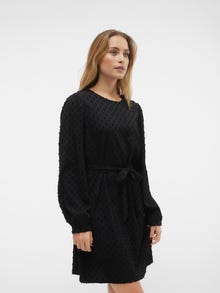 Vero Moda VMVILLA Kort kjole -Black - 10314043