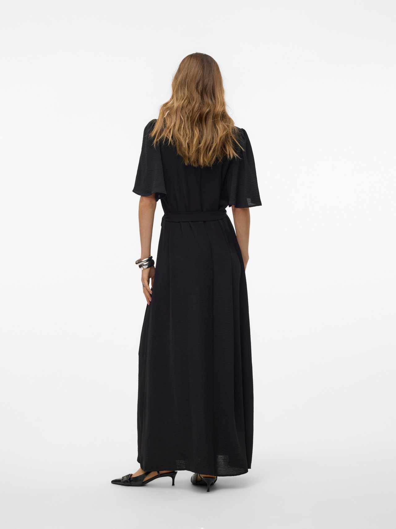 Vero Moda VMALVA Lang kjole -Black - 10314046