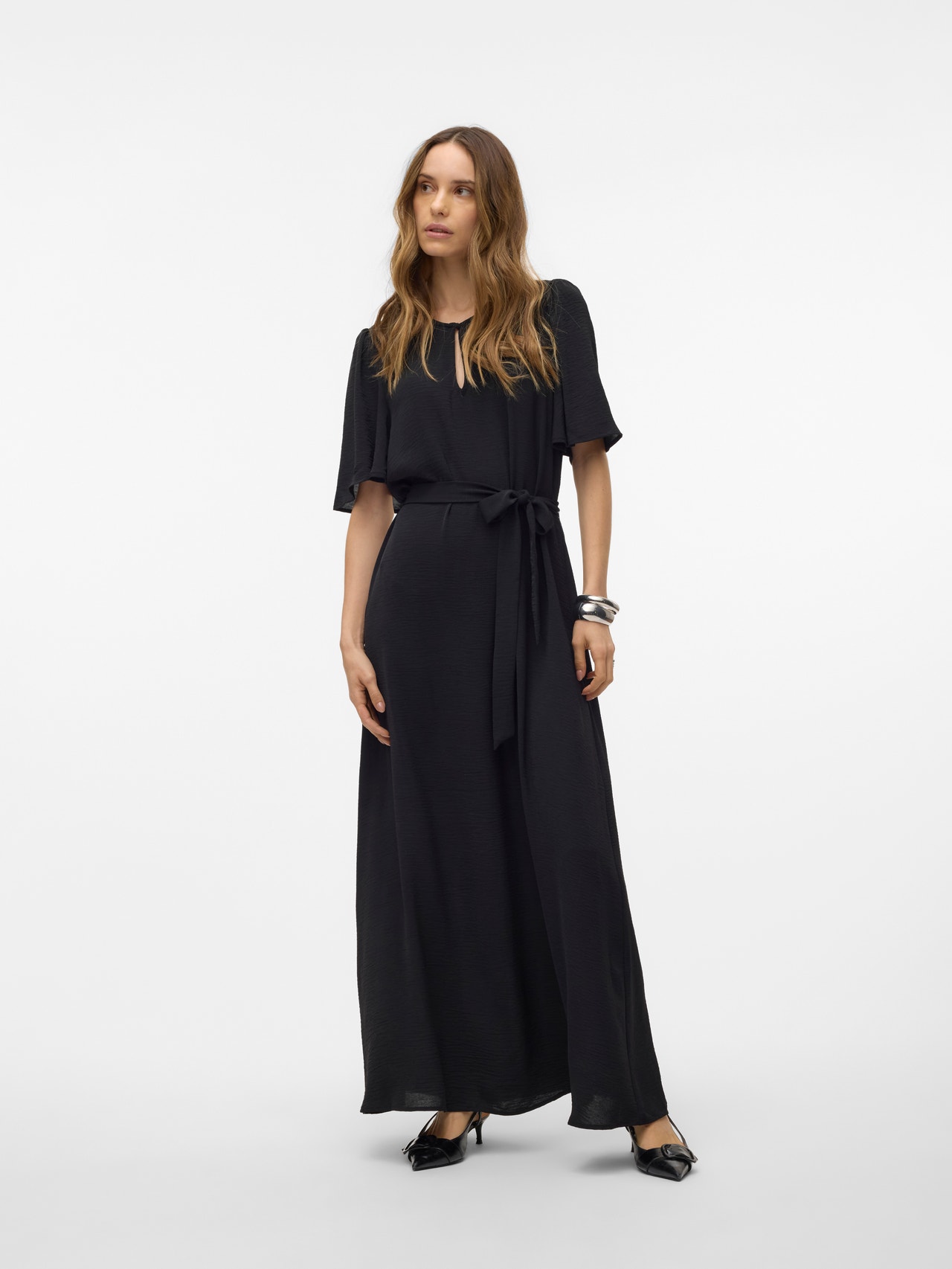 Vero Moda VMALVA Lange jurk -Black - 10314046