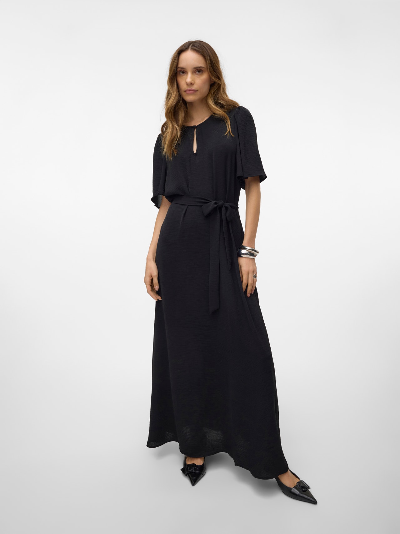 Vero Moda VMALVA Long dress -Black - 10314046