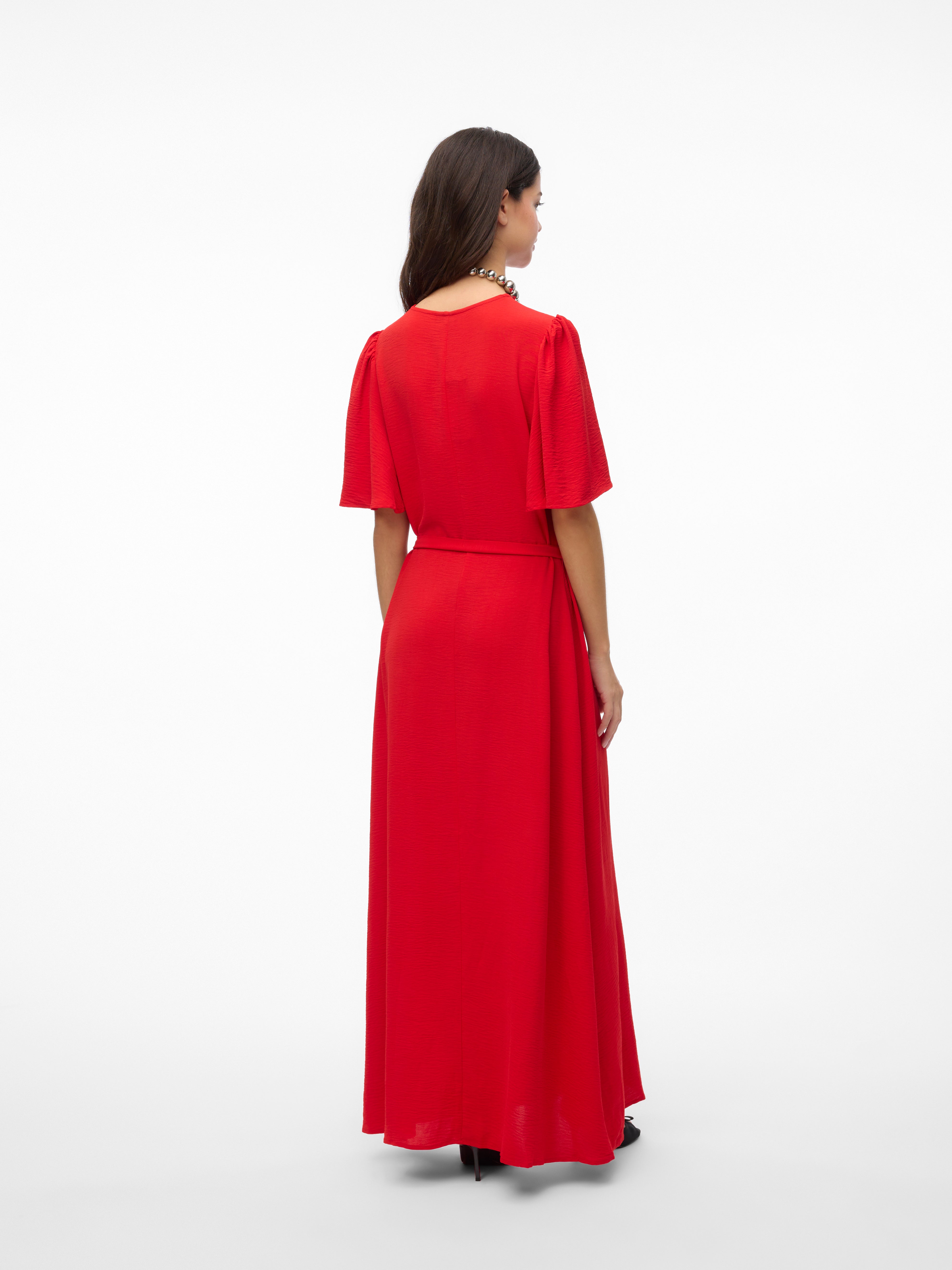 Robe rouge vero moda sale