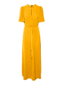 Vero Moda VMALVA Langes Kleid -Gold Fusion - 10314046