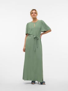 Vero Moda VMALVA Lang kjole -Hedge Green - 10314046