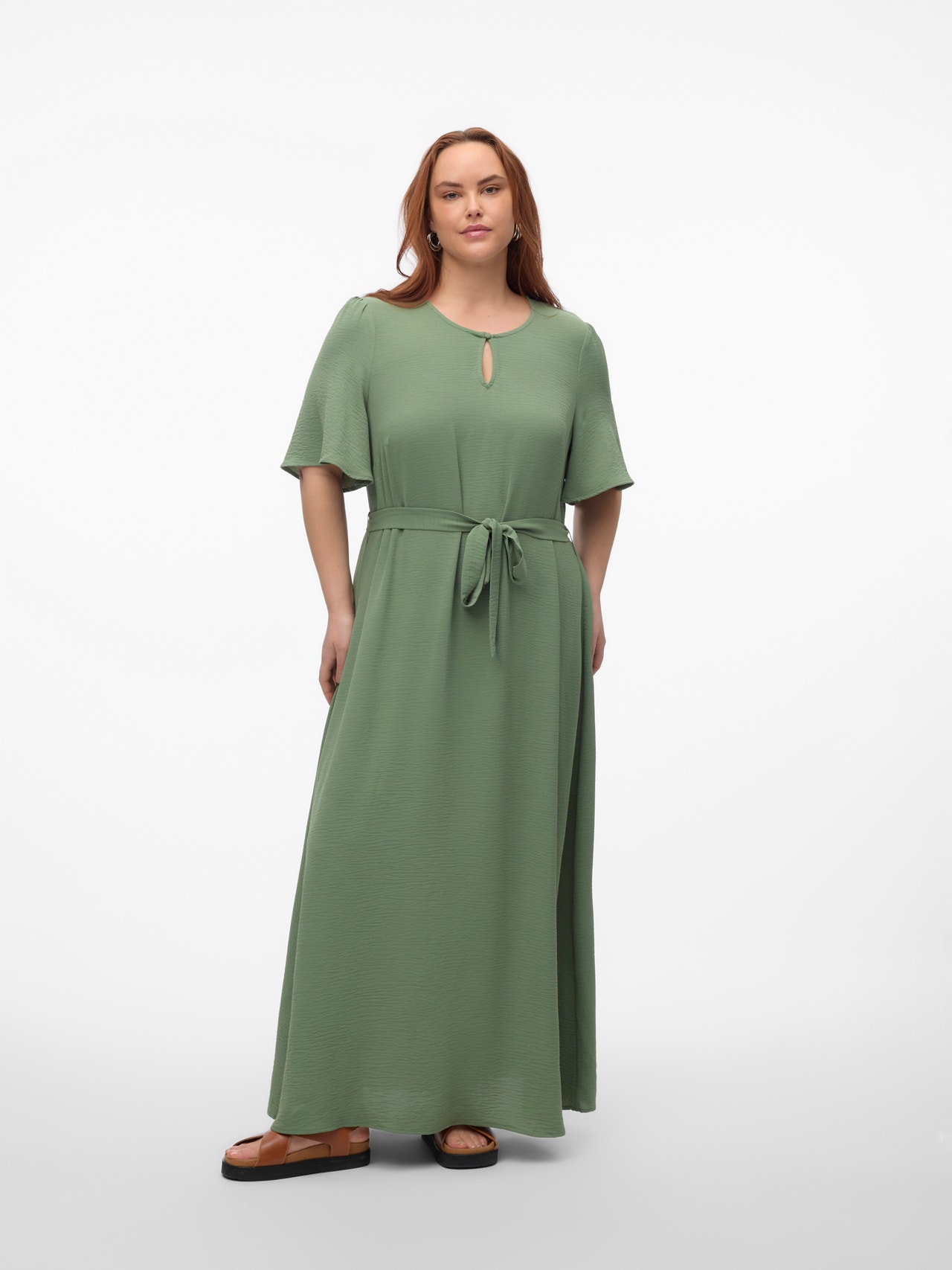Vero Moda VMALVA Langes Kleid -Hedge Green - 10314051