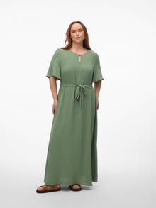 Vero Moda VMALVA Lang kjole -Hedge Green - 10314051