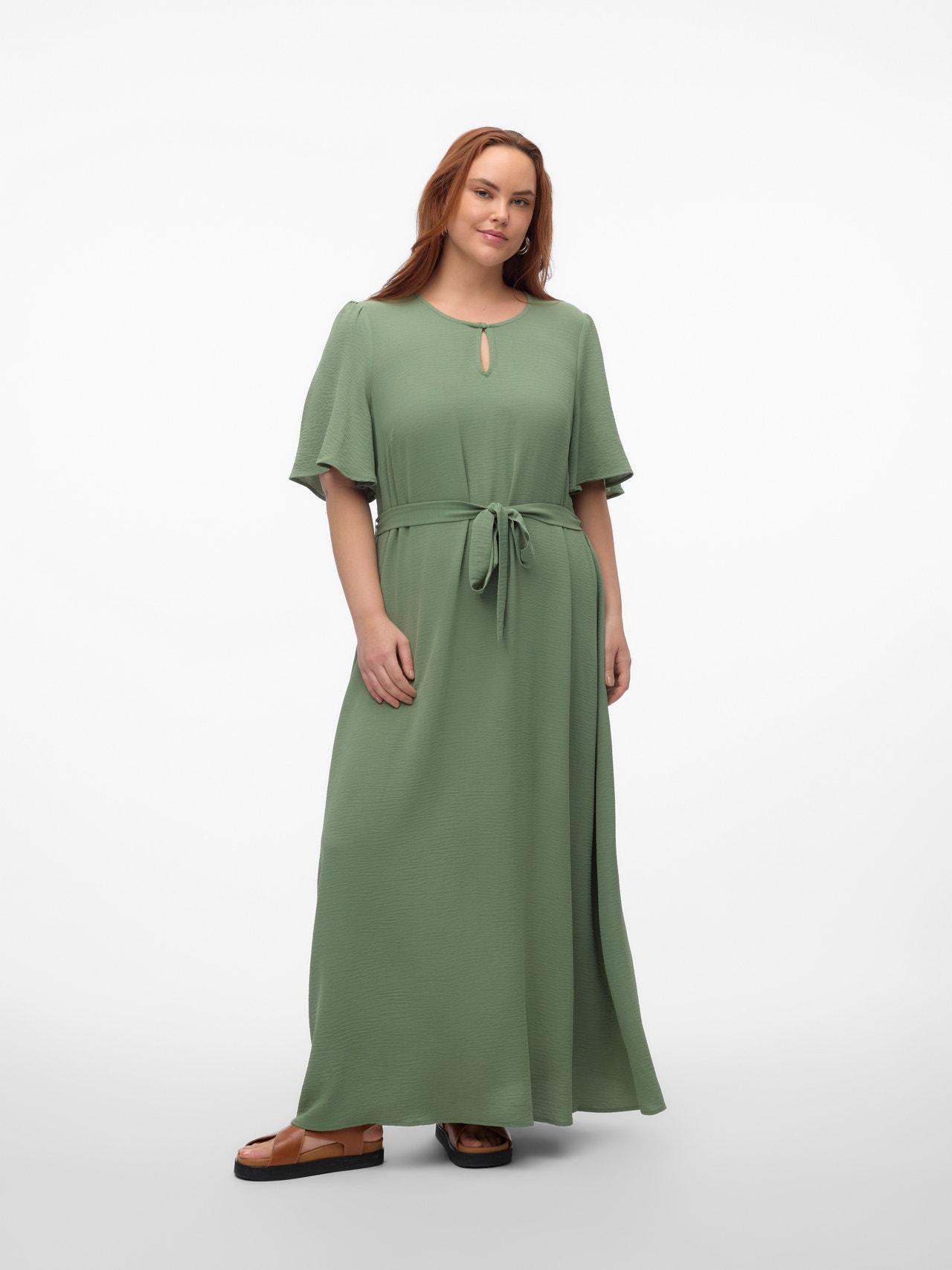 Vero Moda VMALVA Langes Kleid -Hedge Green - 10314051
