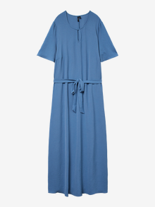 Vero Moda VMALVA Dolga obleka -Coronet Blue - 10314051