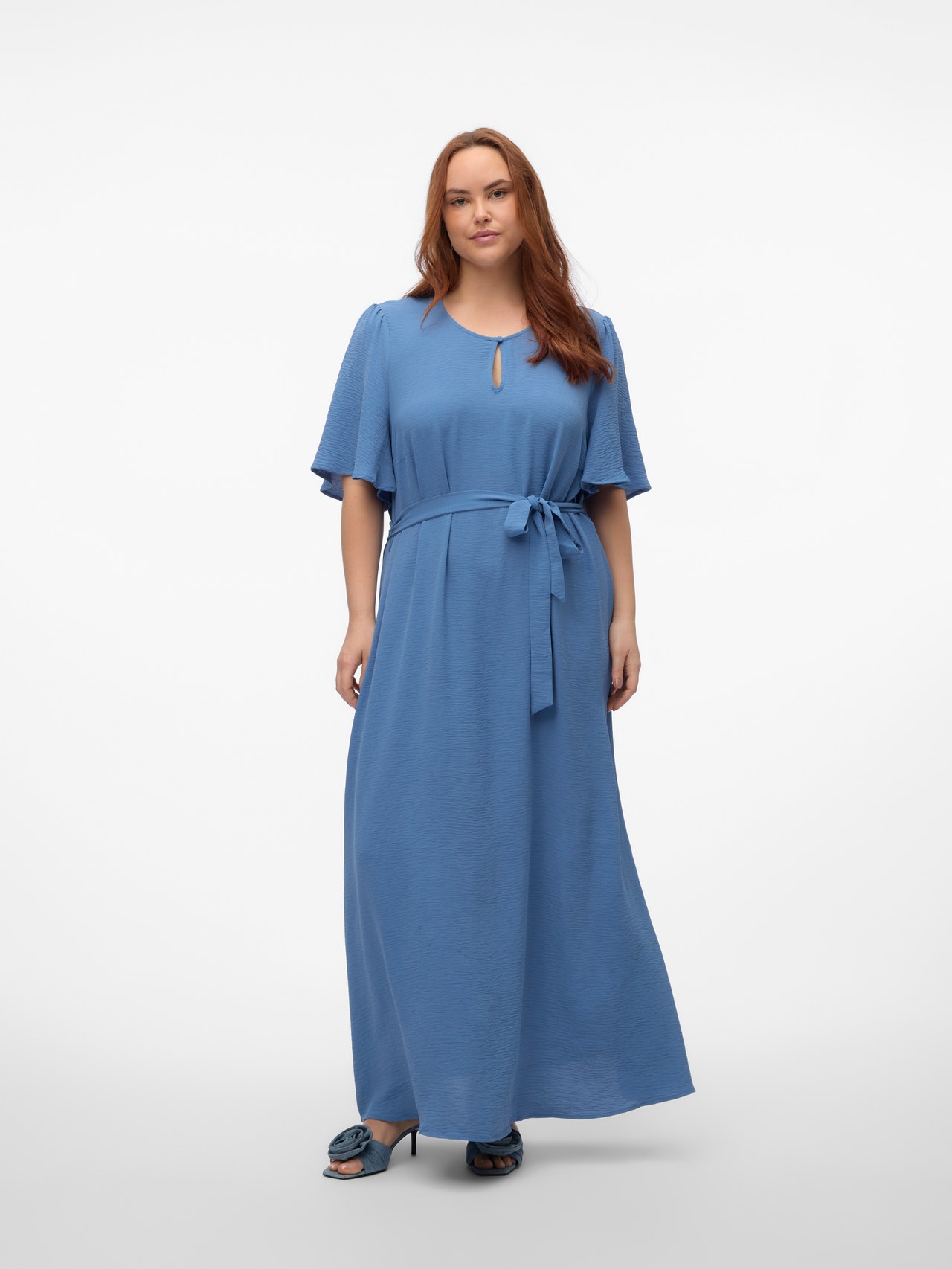 Vero Moda VMALVA Langes Kleid -Coronet Blue - 10314051