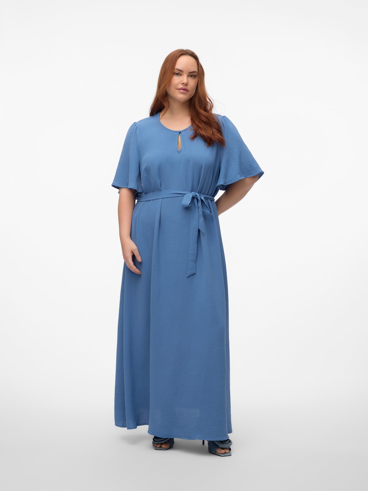 Vero Moda VMALVA Lang kjole -Coronet Blue - 10314051