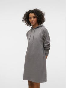 Vero Moda VMTRINA Kort klänning -Medium Grey Melange - 10314056