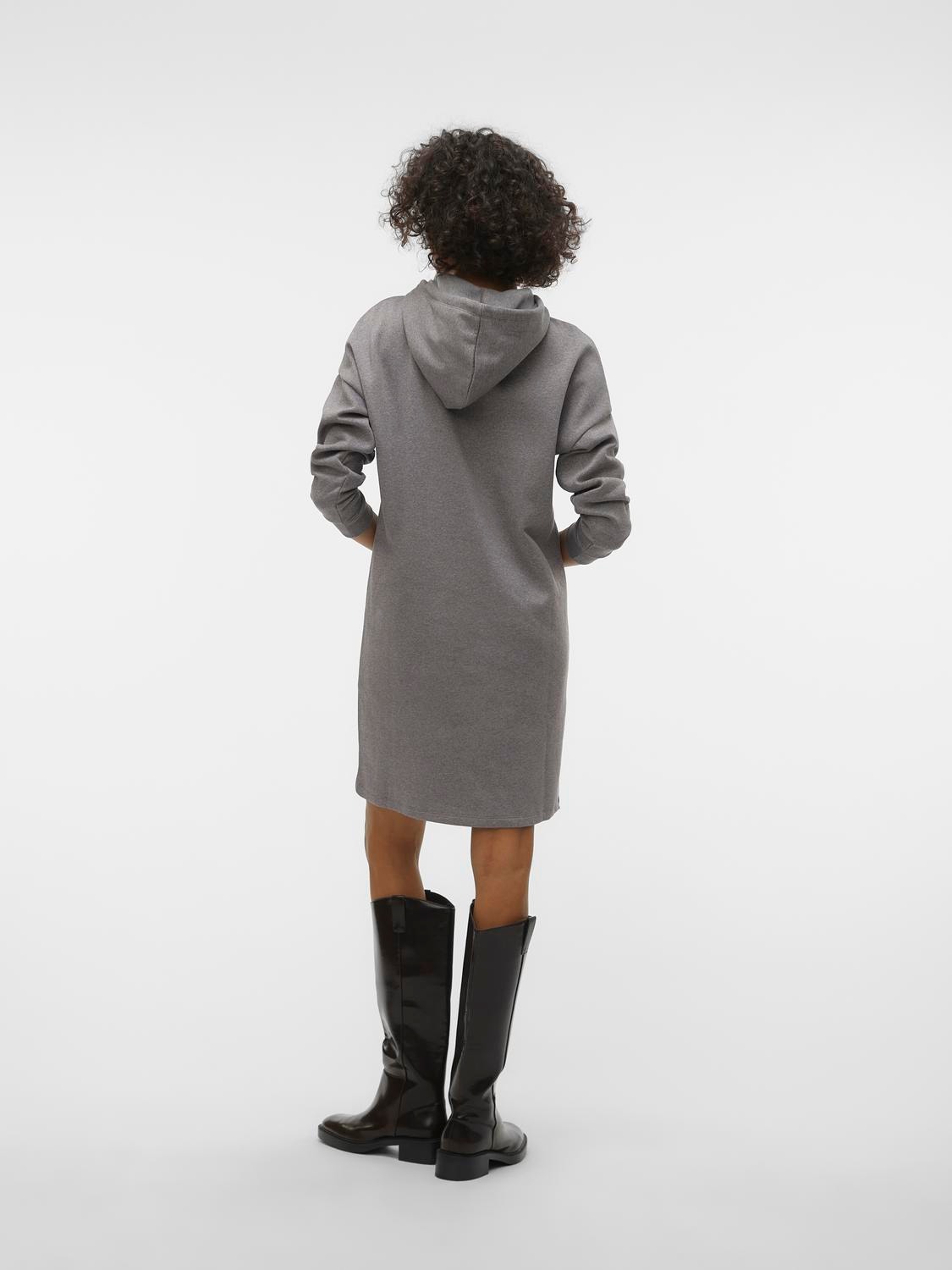 Vero Moda VMTRINA Kort kjole -Medium Grey Melange - 10314056