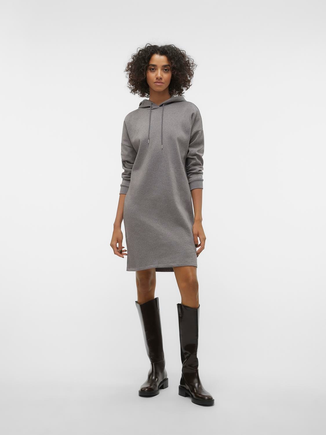 Vero Moda VMTRINA Lyhyt mekko -Medium Grey Melange - 10314056