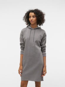 Vero Moda VMTRINA Kort klänning -Medium Grey Melange - 10314056