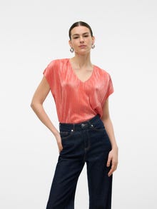 Vero Moda VMMUVI Top -Burnt Sienna - 10314059