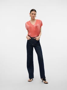 Vero Moda VMMUVI Top -Burnt Sienna - 10314059