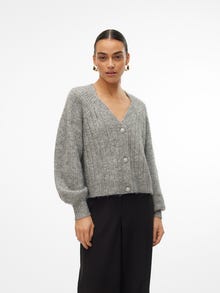 Vero Moda VMMEILANI Knit Cardigan -Medium Grey Melange - 10314135