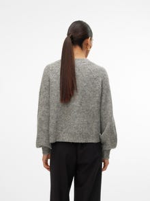 Vero Moda VMMEILANI Knit Cardigan -Medium Grey Melange - 10314135