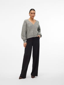 Vero Moda VMMEILANI Knit Cardigan -Medium Grey Melange - 10314135