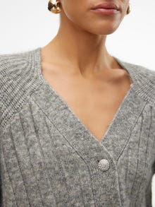 Vero Moda VMMEILANI Knit Cardigan -Medium Grey Melange - 10314135
