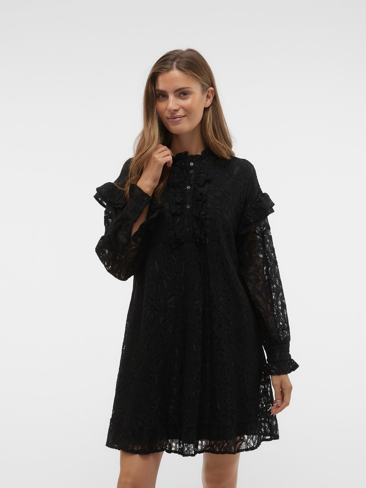 Vero Moda VMJOSA Midi dress -Black - 10314169