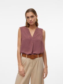 Vero Moda VMELVA Top -Rose Brown - 10314181