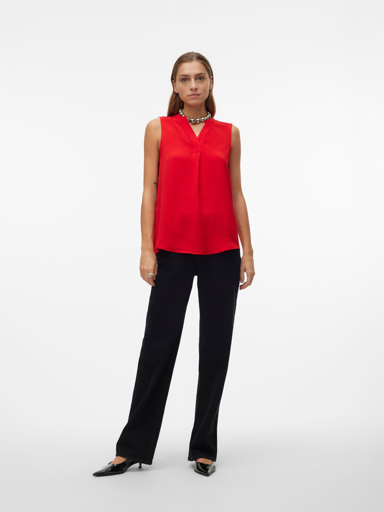 Vero Moda VMELVA Top -Goji Berry - 10314181