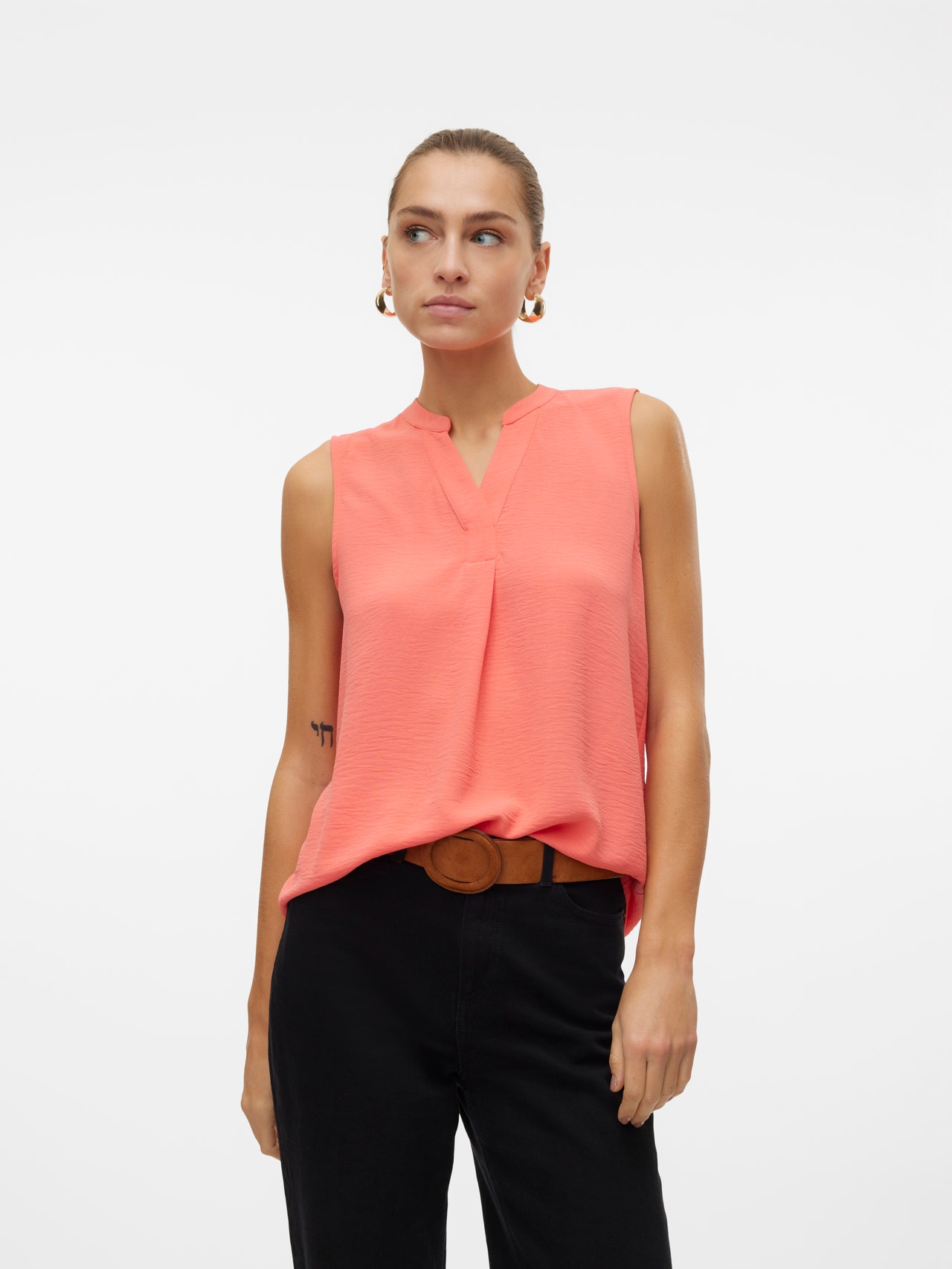 Vero Moda VMELVA Tops -Georgia Peach - 10314181