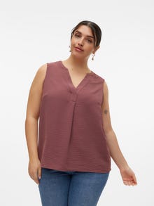 Vero Moda VMELVA Top -Rose Brown - 10314187