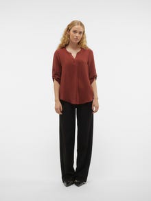 Vero Moda VMELVA Top -Madder Brown - 10314188