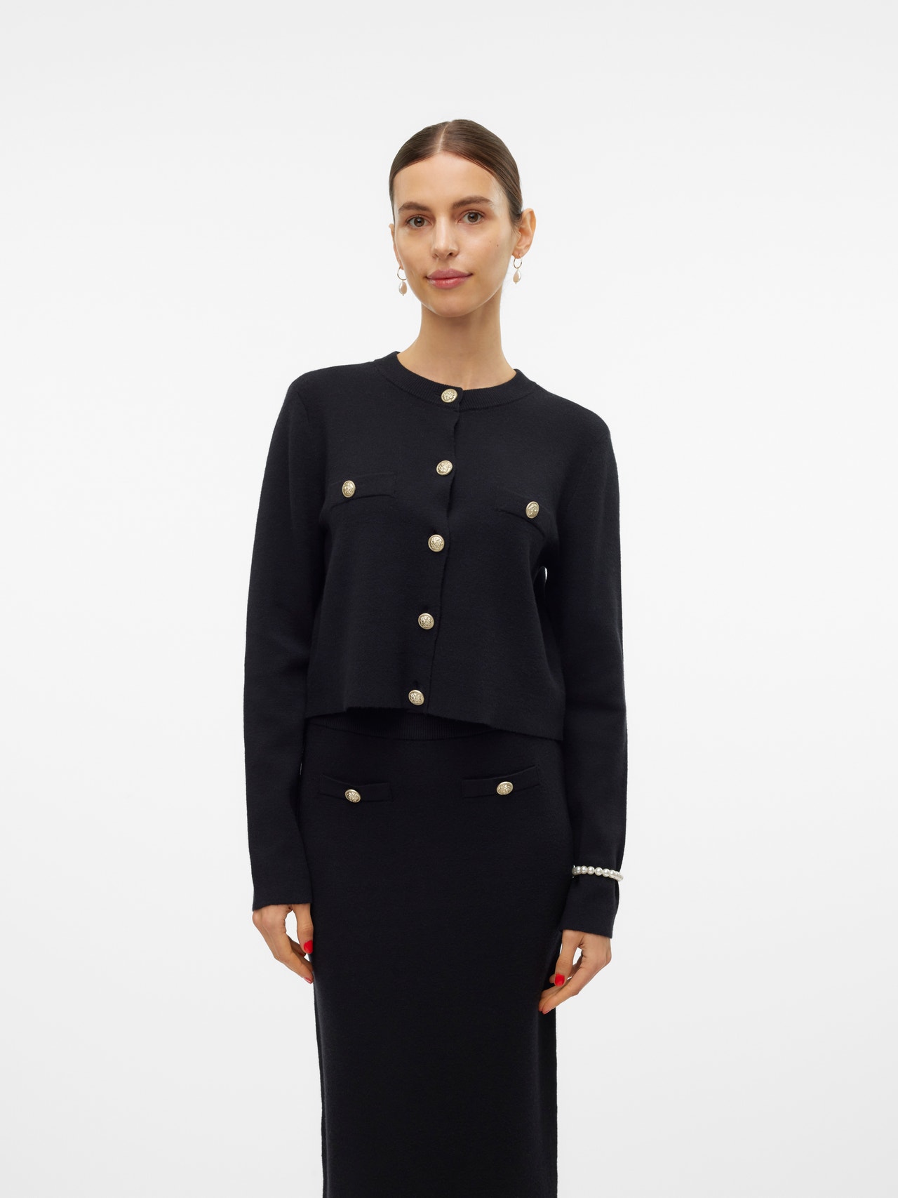 Sweater Pink Vero Moda Knitted Cardigan Vmno Knit Cardigan Size