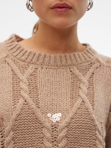 Vero Moda VMUNA Pullover -Silver Mink - 10314239